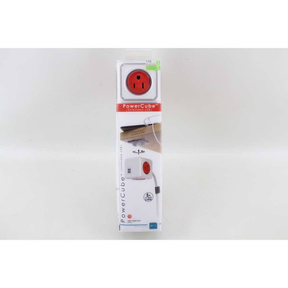 ALLOCACOC POWERCUBE EXTENDED USB 4‎ OUTLETS NEW